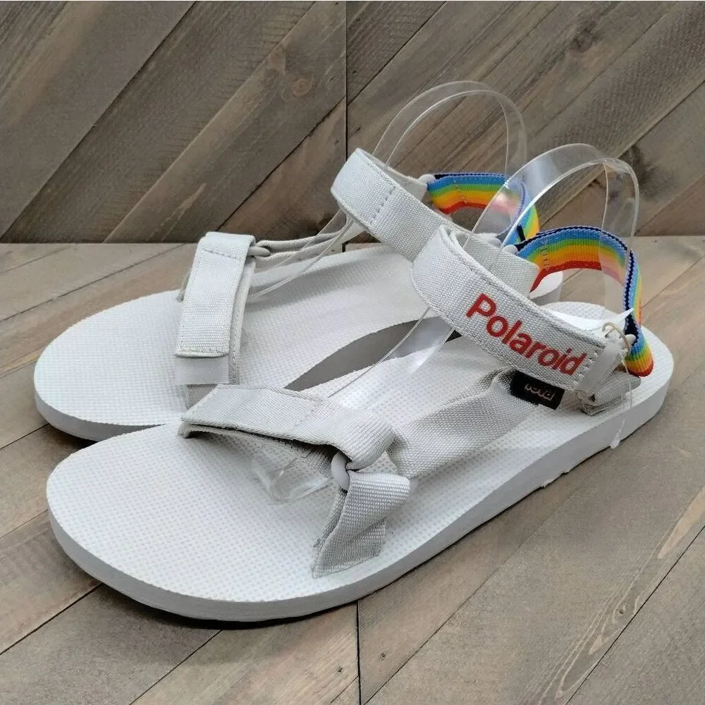 Teva Original Universal Pride x Polaroid Sandals Mens Size  12 Ice Grey Outdoor‎